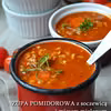 Zupa pomidorowa z soczewicą i mięsem mielonym