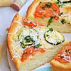 Focaccia z pomidorem i cukinią