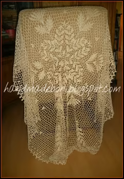 Szydełkowy obrus sześciokątny śr.140/160 cm . Zrób razem ze mną:-)