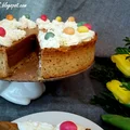 Orzechowo - kawowy tort Wielkanocny