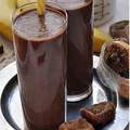Koktajl kakaowo-bananowy z figami na mleku kokosowym