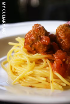 Spaghetti z pulpecikami (LOW FODMAP, gluten free, lactose free)