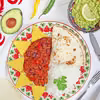 Chili con carne, podawane z guacamole
