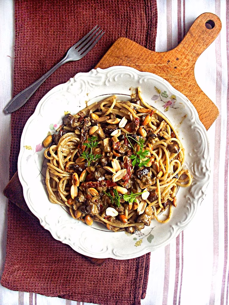 Spaghetti z podgrzybkami