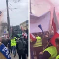 Niebezpiecznie na proteście rolników! Policja musiała interweniować!