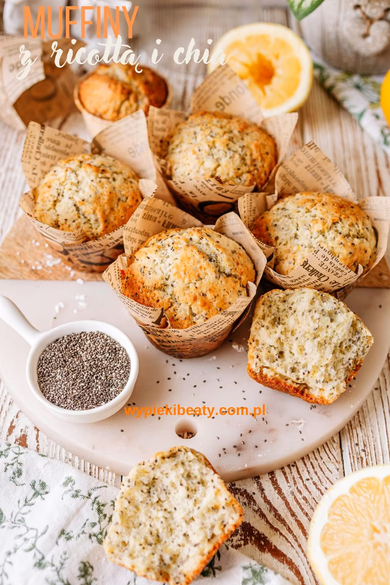 Muffiny z ricottą i chia