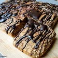Owsiane bananowe blondie z czekoladą