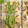 Focaccia ze szparagami i ziołami