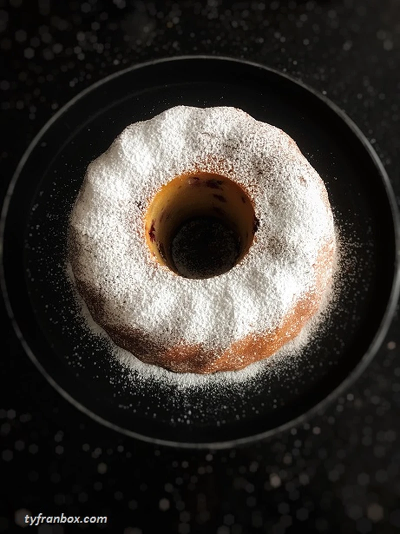 Babka jogurtowa z żurawiną