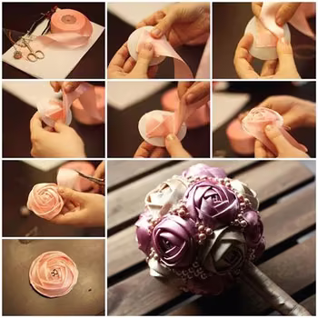 Dekoracje z materiału - diy