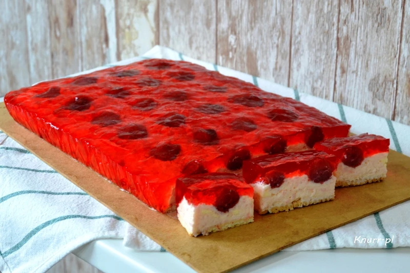 Słodki budyniowiec - ciasto bez pieczenia