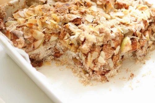 Kokosowa szarlotka sypana - dietetyczna