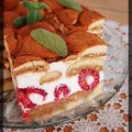 Tiramisu z malinami