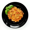 Kremowe spaghetti z cukinią