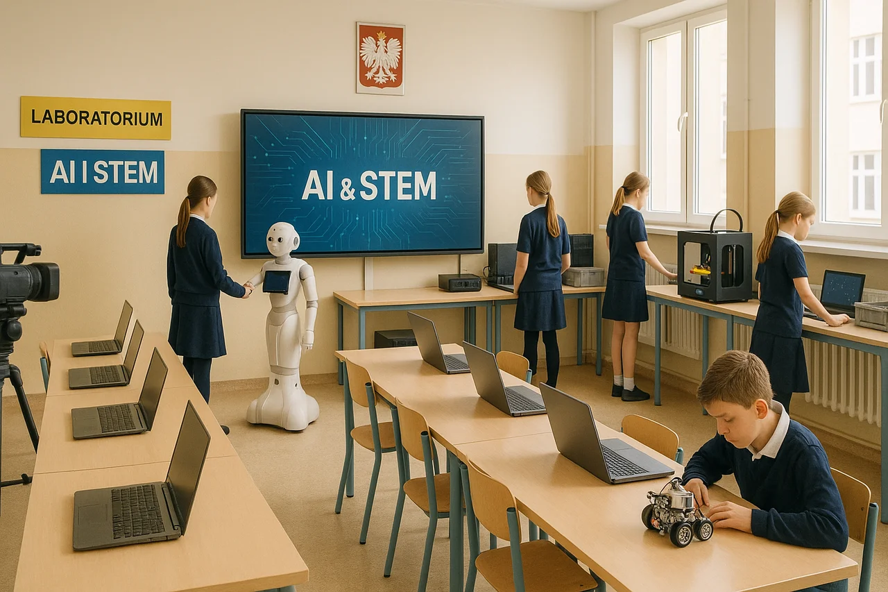 Sztuczna inteligencja w polskich szkołach! AI i roboty wkraczają do klas