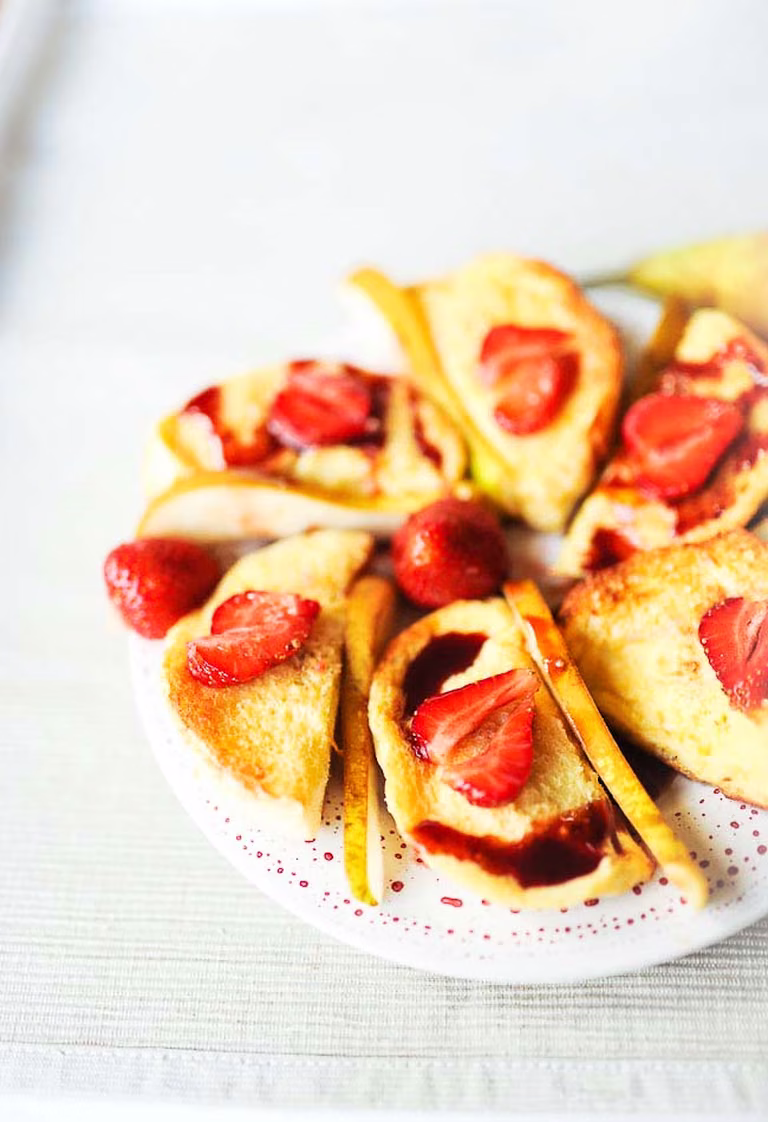 Słodkie tosty francuskie - pieczone, NIE smażone :)