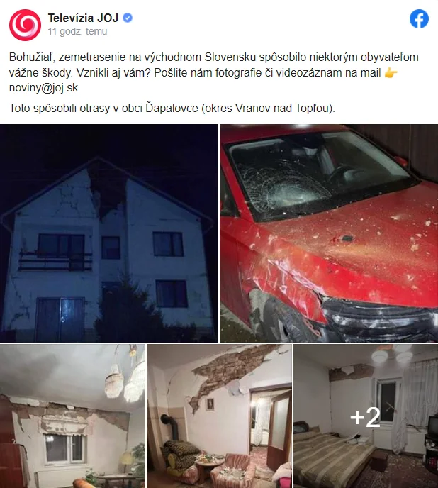 Zdjęcie Trzęsienie ziemi na Słowacji odczuli też Polacy. Interwencja polskich strażaków! #2