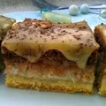 ciasto jabłkowo-orzechowe z chałwą