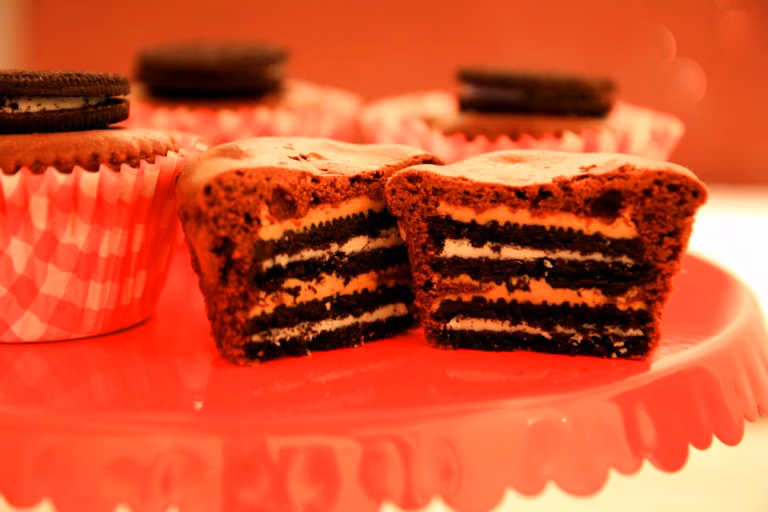 Mini brownies z Oreo i masłem orzechowym