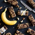 batony energetyczne bananowo-orzechowe z płatkami owsianymi
