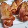 Grillowane zawijane parówki