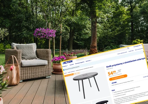Solarny stolik ogrodowy z Action to okrycie sezonu! Ostatni dzwonek na zakup za 54,99!