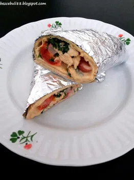 Tortille z kurczakiem w sosie musztardowym