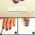 Marynarski styl na paznokciach