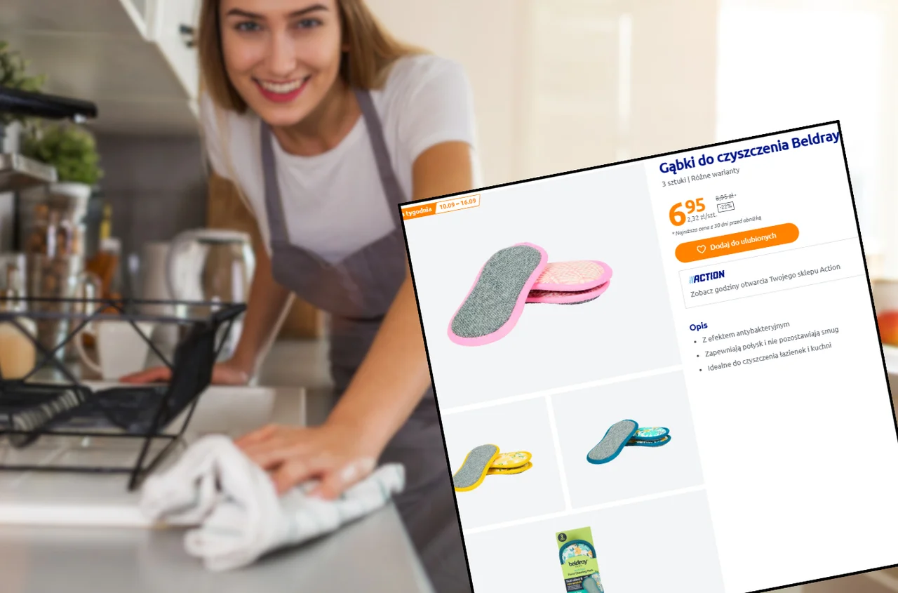 Te gąbki z Action do sprzątania nie mają sobie równych! 6,95 zł za 3 sztuki, zero smug i bakterii, a nawet chronią przed brzydkim zapachem