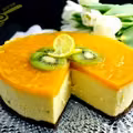 sernik z mascarpone "Brzoskwiniowe lustro"