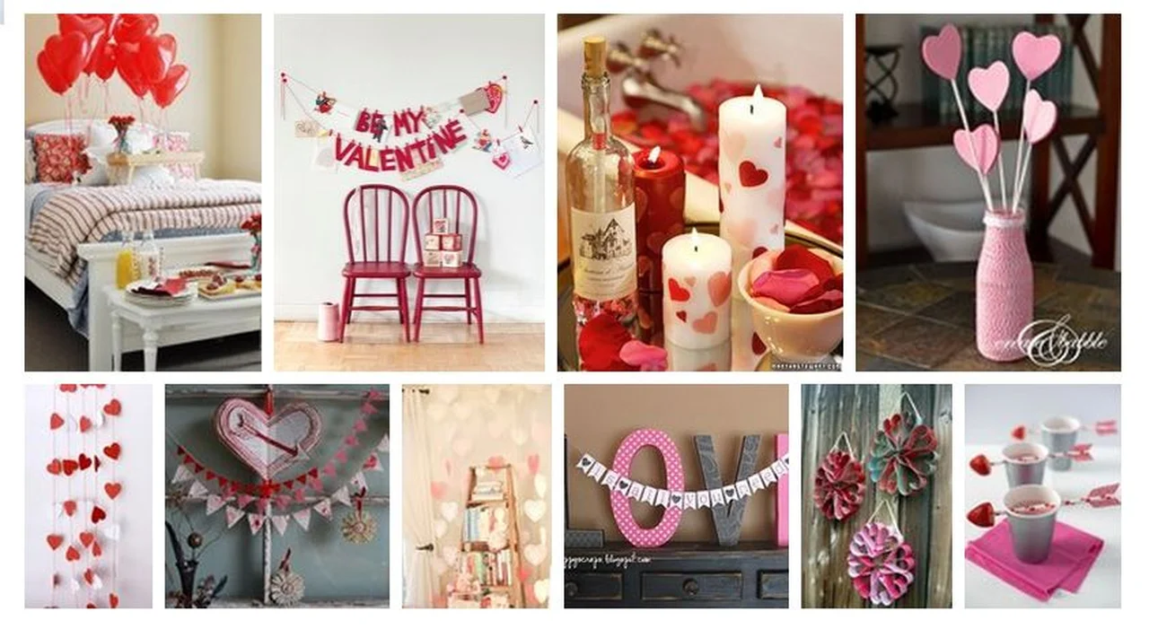 Walentynkowe dekoracje