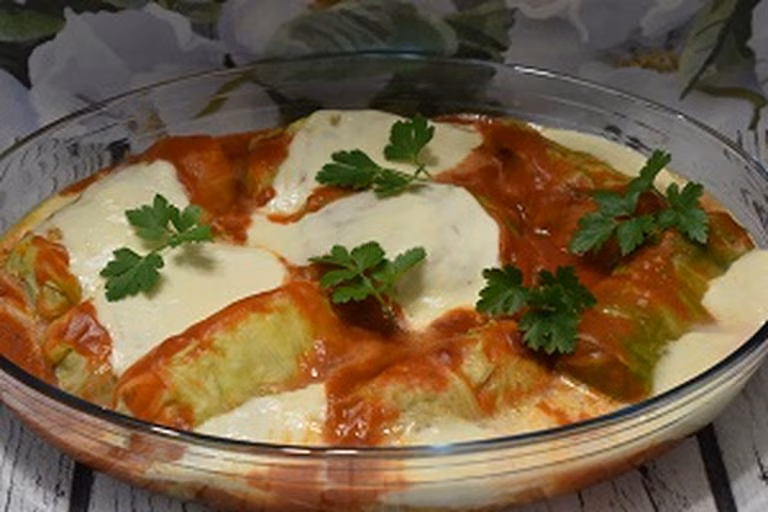 Gołąbki z mozzarellą