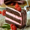 Tort czekoladowo - malinowy