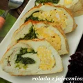 Rolada drobiowa z jajecznicą i szpinakiem