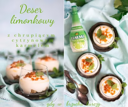 Deser limonkowy z chrupiącym cytrynowym karmelem