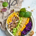 SAŁATKA Z KOMOSĄ RYŻOWĄ DO PRACY LUB LUNCH/ FIT PRZEPISY
