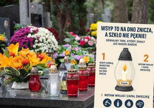 Zanim zapalisz znicz, wsyp to na dno! Dzięki temu przetrwa mróz i wiatr!