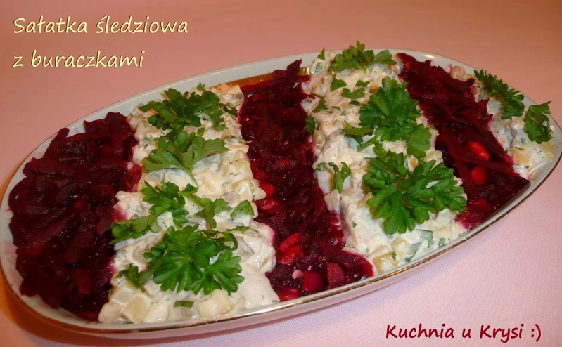 Sałatka śledziowa z burakami