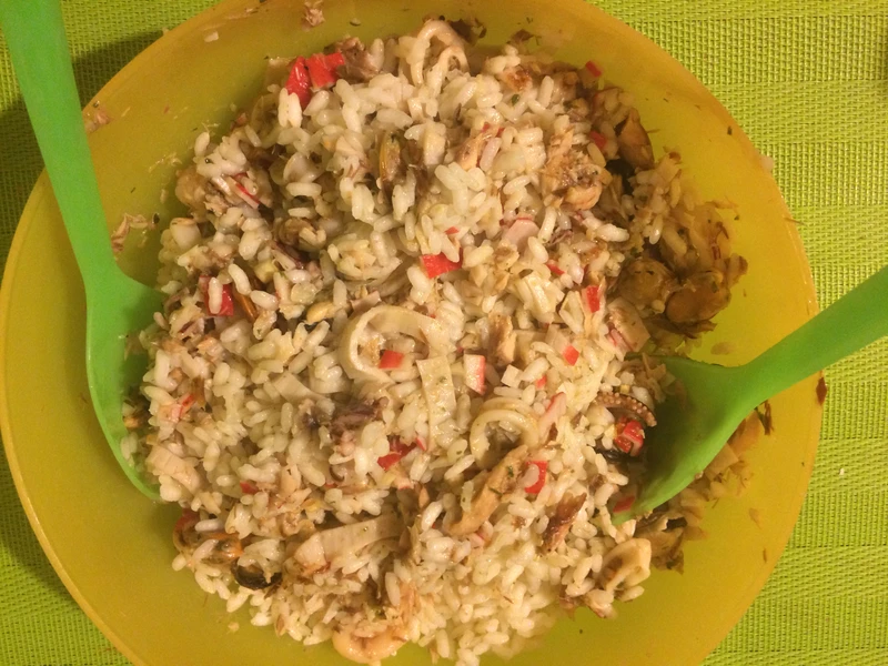 Risotto z owocami morza