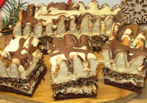 Pyszne i efektowne ciasto GÓRA LODOWA Z ORZECHOWĄ WKŁADKĄ +FILM