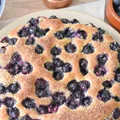 Drożdżowe ciasto z winogronami - włoska "Torta Bertolina" - La grande e la piccola cuoca
