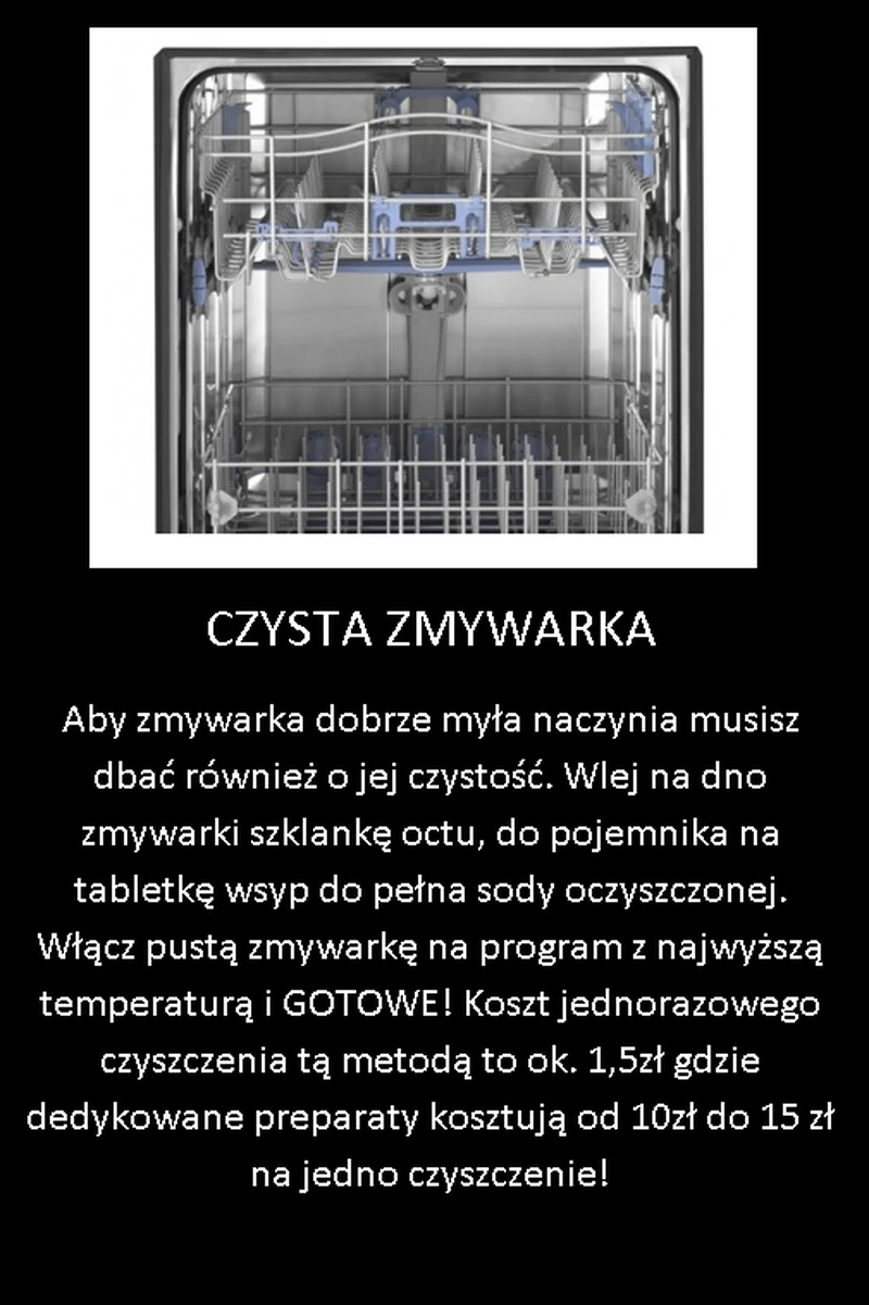 Czysta i lśniąca zmywarka!