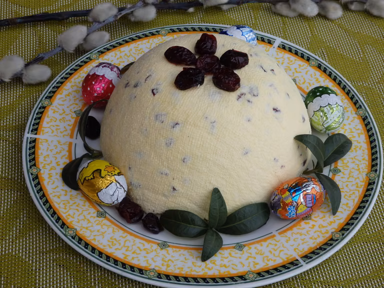 Pascha waniliowa z żurawiną