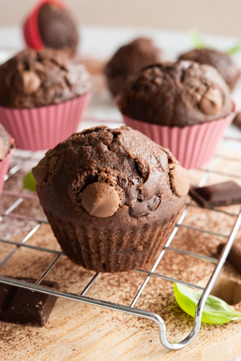 Proste muffinki czekoladowe