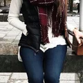 Burgundowy szalik