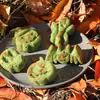 Halloweenowe babeczki szpinakowe