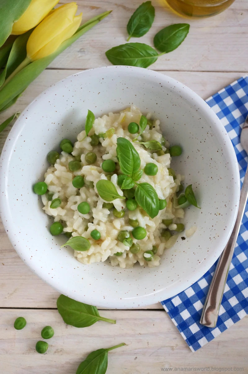 Risotto groszkowo-bazyliowe