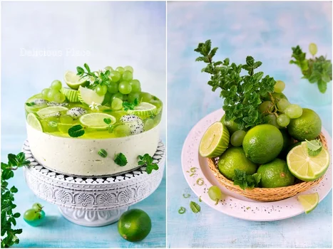 Torcik limonkowo-miętowy na zimno