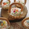kruche babeczki koszyczki z kremem mascarpone