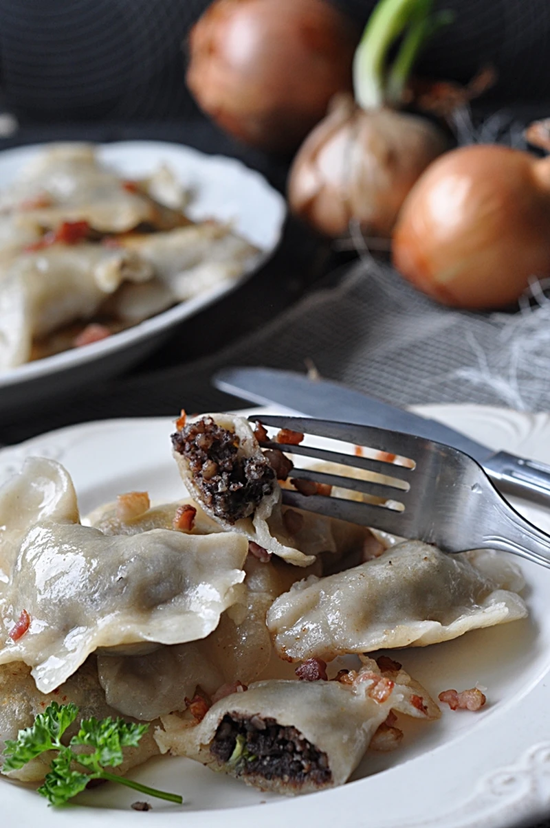 Pierogi z kaszanką